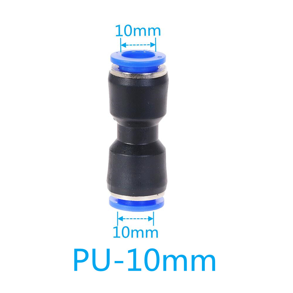Pneumatische Fitting PU MOPS Serie 6mm 8mm bis 10mm 12mm Schlauch Anschluss Air Wasser Rohr Push-in Schlauch Schnell Couping: PU-10mm