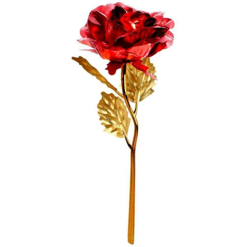 24k forgyldt gylden rose blomst valentinsdag bryllupsdag kæreste 6 farver til rådighed