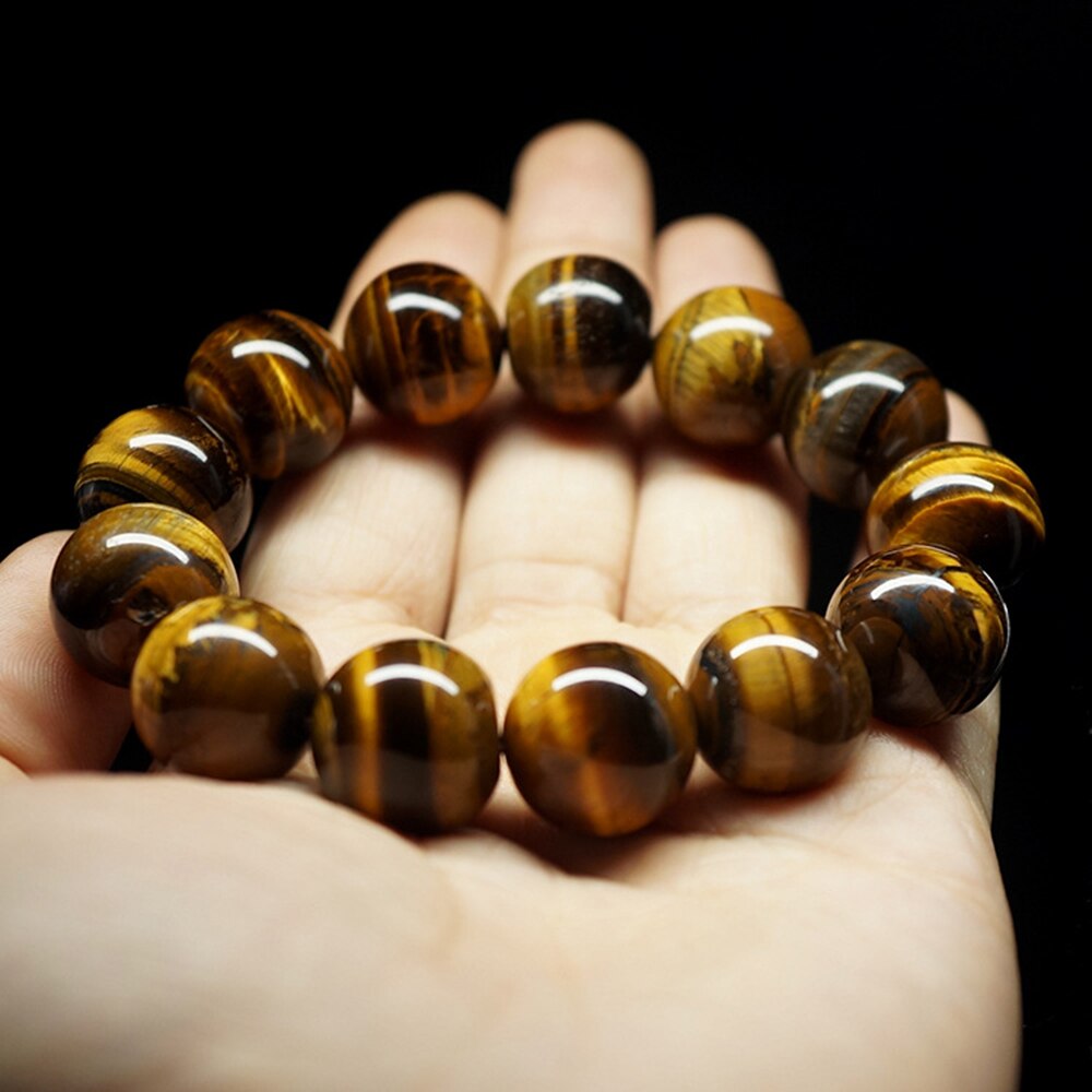 8Mm Natural Tiger 'S Eye Stone Armbanden & Bangle Voor Vrouwen En Mannen Armbanden Kralen Armbanden Accessoires
