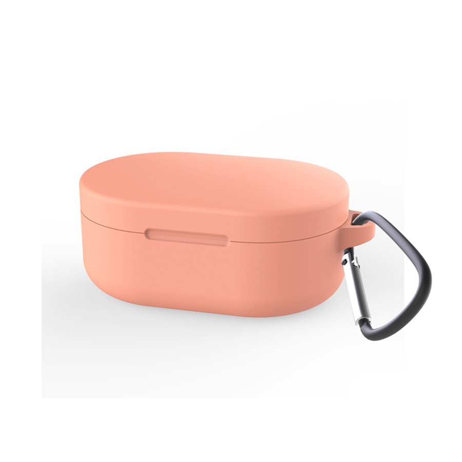 Siliconen Oortelefoon Case Voor Redmi AirDots 2 Oordopjes Beschermhoes Shell Voor Xiaomi Mi Echte Draadloze Oordopjes Basic 2 Cover: 3XS / oranje