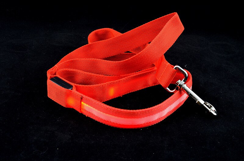 Nylon led-oplichtende hondenriem voor nachtveiligheid, knipperende led-hondenhalsband met lichtgevende verlichting, huisdierbenodigdheden, kattentekening, kleine riem met led-verlichting voor honden.