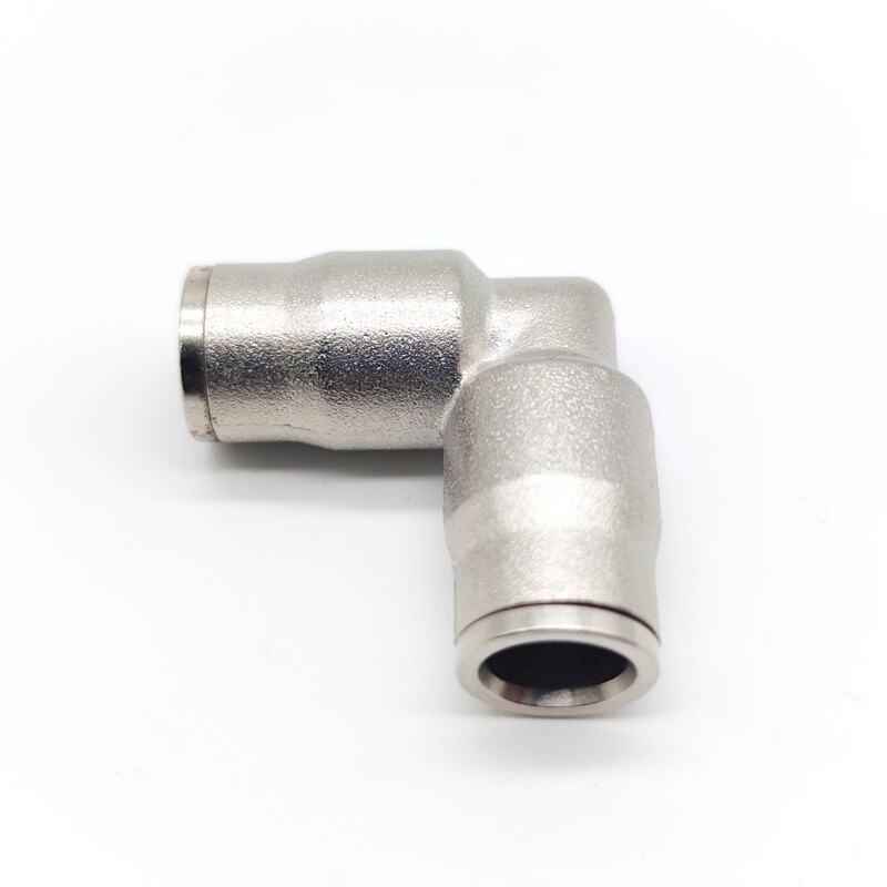 High Pressure Brass 3/8" Interface Slip Lock Quick Connector Tee Elbow Straight Joint With Nozzles Seat Misting System Fittings: L connector
