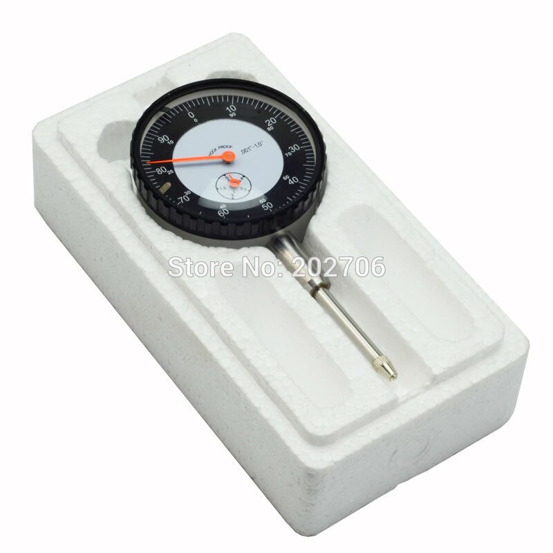 0-1 " x 0.001" Precision Dial Gauge Test Inch Indicator 0 to 1" Dial IndicatorMeasure Tool