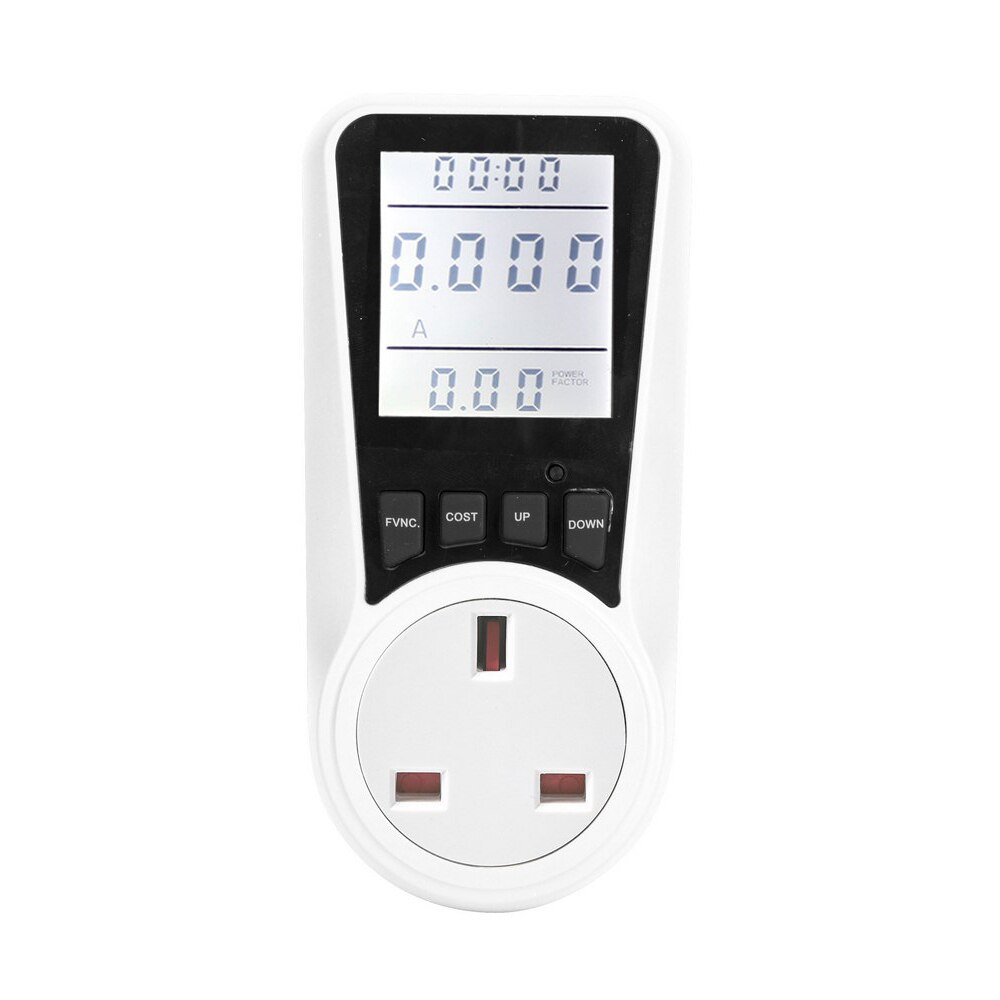 240V AC Digital LCD Power Meter Wattmeter Socket Wattage KWV Energy Meter FR US UK AU BR Plug Measuring Outlet Power Analyzer