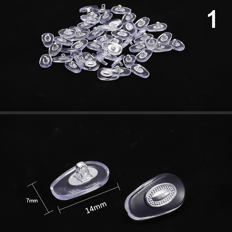 5Pairs Adhesive Silicone Nose Pads Glasses Nose Pads Non-slip White Gold Thin Nosepads For Glasses Eyeglasses Sunglasses: 5Pair A1 15x7MM