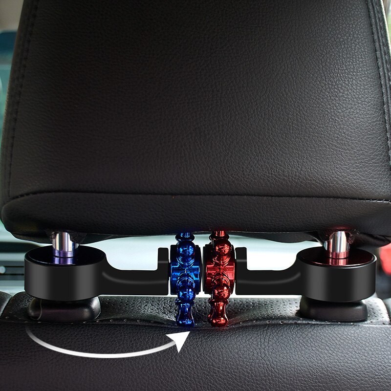 1 Pcs Cool Multifunctionele Auto Kleerhangers Kunnen Verbergen Achterbank Hoofdsteun Revolve Kleerhanger Rota Auto Doeken Haak duurzaam