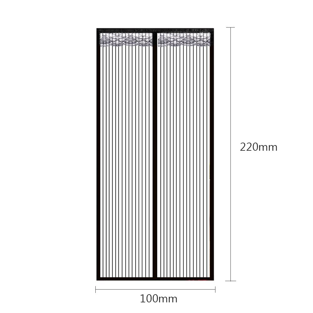 Multi-functional Summer Magnetic Door Mosquito Net Practical Durable Automatic Closure Anti Fly Insect Kitchen Mesh: 220x100cm