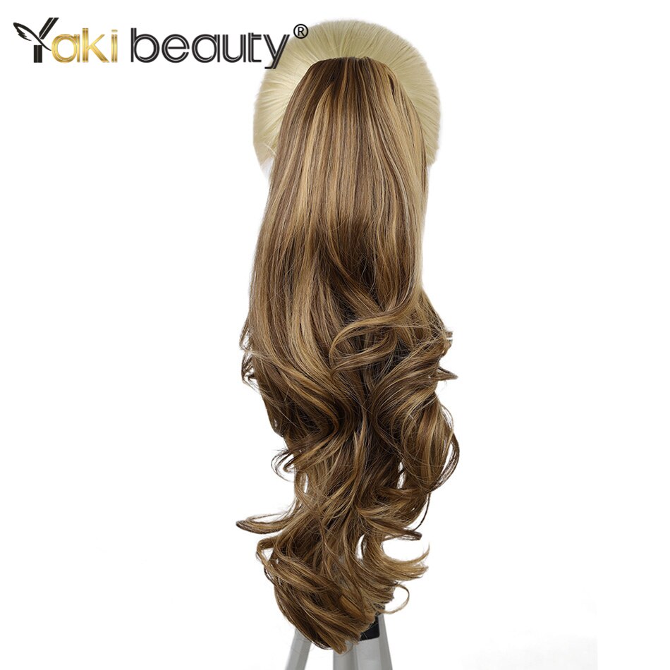 Synthetic Claw Ponytail Long Body Natural Wave 20Inch 180g High Temperature Fiber For Women By Yaki Beauty: p6-27