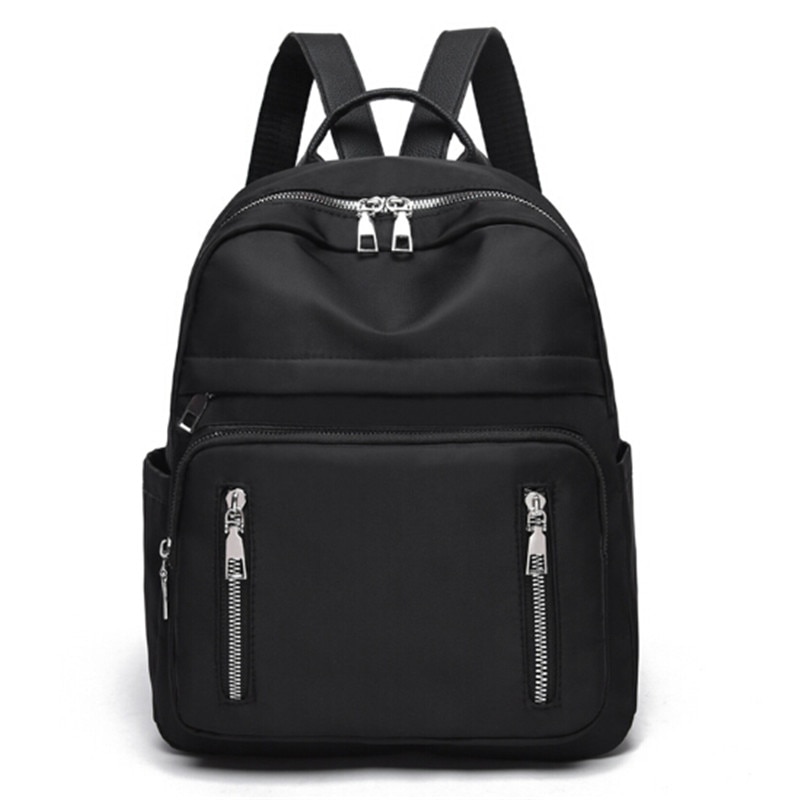 chaude classique femmes sac à dos noir Oxford tissu grande capacité sac à bandoulière étanche