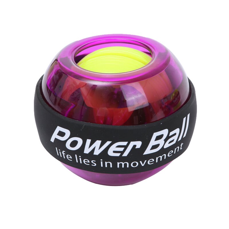 30lbs fuerza bola para la muñeca giroscopio que gira la muñeca Rotor agarre manual de gimnasio ejercitador Gyro pelota para hacer ejercicio músculo Relax: Púrpura
