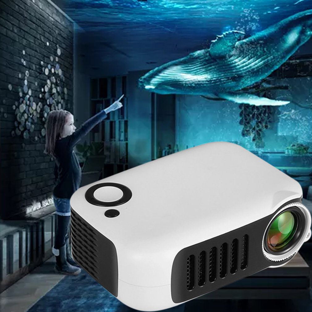 A2000 hushålls mini led projektor underhållning stöd 720p hd projektor mini bärbar projektor