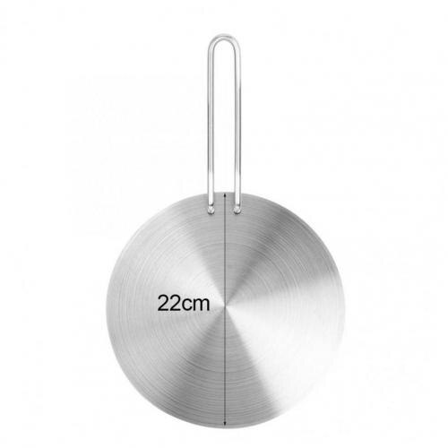 Practical Heat Conduction Plate Stainless Steel Insulation Board Powerful Handle Pot Ashes Protection Thermal Plate: 22cm