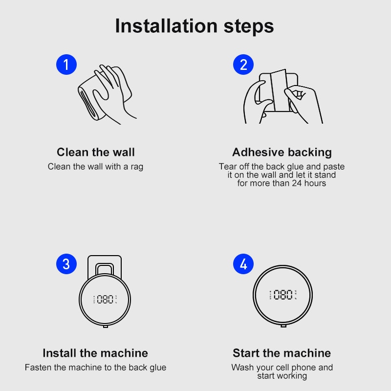 300ml Touchless Automatic Sensor Foam Soap Dispenser Hand Sanitizer Liquid Gel Alcohol Spray Wall Mounted Bathroom Accessories