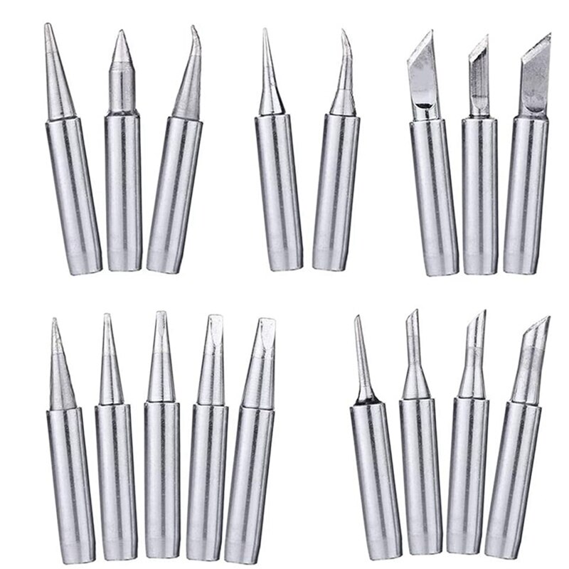 62Pcs 5Inch Schuurpapier Met Ronde En Muis Vormige Hand Schuren Blokken &amp; 17Pcs Solderen Tips Kit 900M Soldeerbout Tip