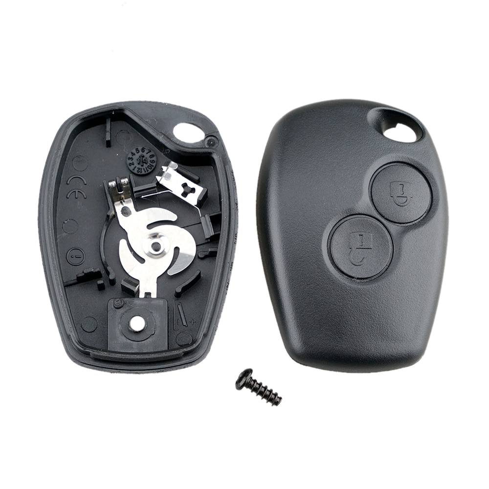 Autosleutel Geval Zonder Blade 2 Knoppen Autosleutel Shell Afstandsbediening Fob Cover Case Voor Renault Dacia Modus clio 3 Twingo Kangoo 2