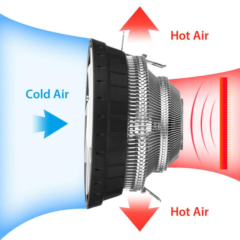 RGB Computer Fan LED Air Cooling 120mm 3 Pin RGB Light PC CPU Cooler 12V Fans Cooling Computer Components