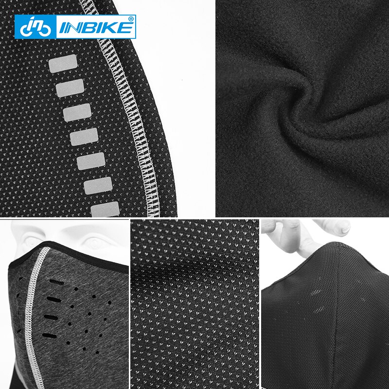 INBIKE Winter Cycling Face Mask Bicycle Cap Ski Bike Scarf Face Thermal Fleece Snowboard Shield Hat Motorcycle Warm Headwear X-5