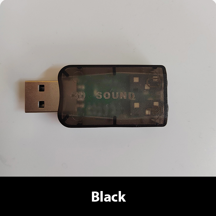 5.1 Sound channel USB independent sound card External computer to replace PCI notebook usb sound card USB to audio interface: black