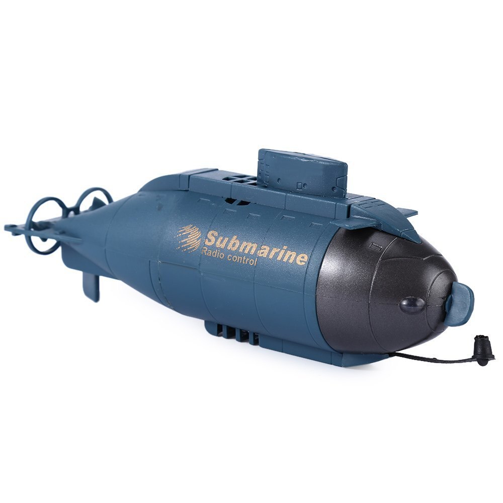 Happycow Onderzeeër Model Speelgoed 777-216 Vis Torpedo Onderzeeër Draadloze 40Mhz Radio Afstandsbediening Submarine Model Speelgoed: Blue Original Box