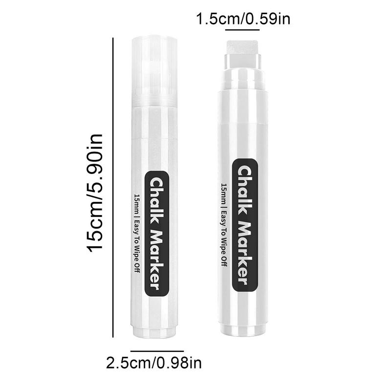 Paint Chalk Markers 15mm Window Chalk Marker Erasable Liquid Chalk Pen For Chalkboard Signs Blackboard Car Window Bistro Glass