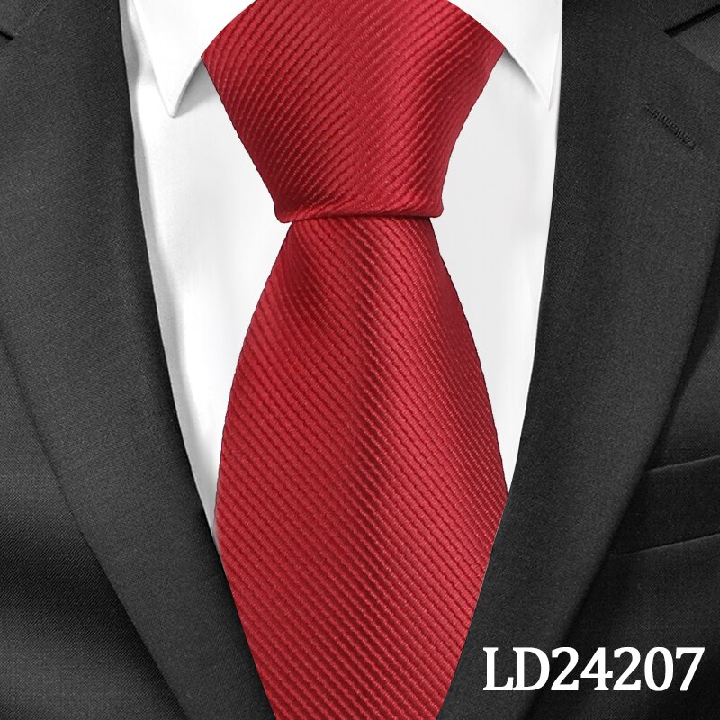 Klassiske solide slips til mænd afslappet halsslips gravatas slips corbatas 8cm brede brudgom slips til fest: Ld24207