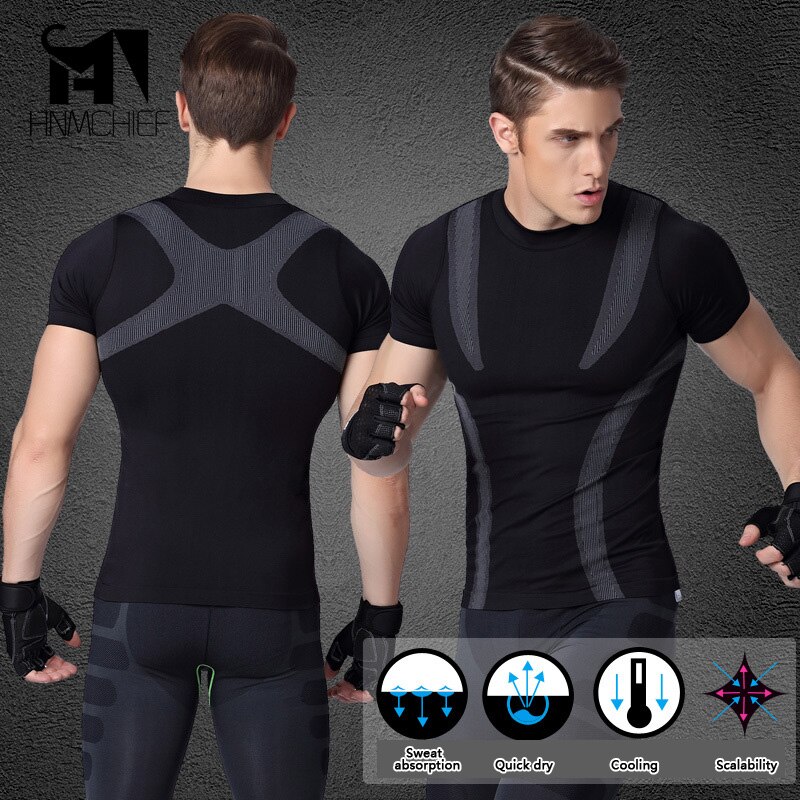 Mens Compression Under Base Layer Tops Tight Quick dry Long Sleeve T-Shirts Gear Newest 3D Tops Clothing