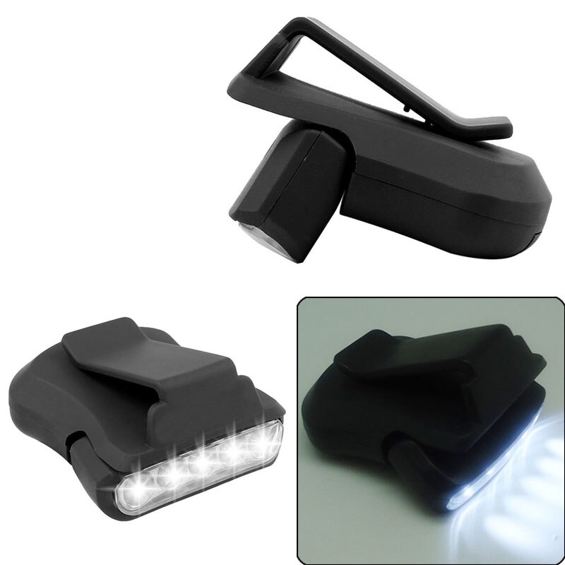 5 LED Baseball Cap Light Night Cycling Hiking Repair Car Outdoor Headlamp Head Cap Hat Light Clip On Light Fishing Lamp