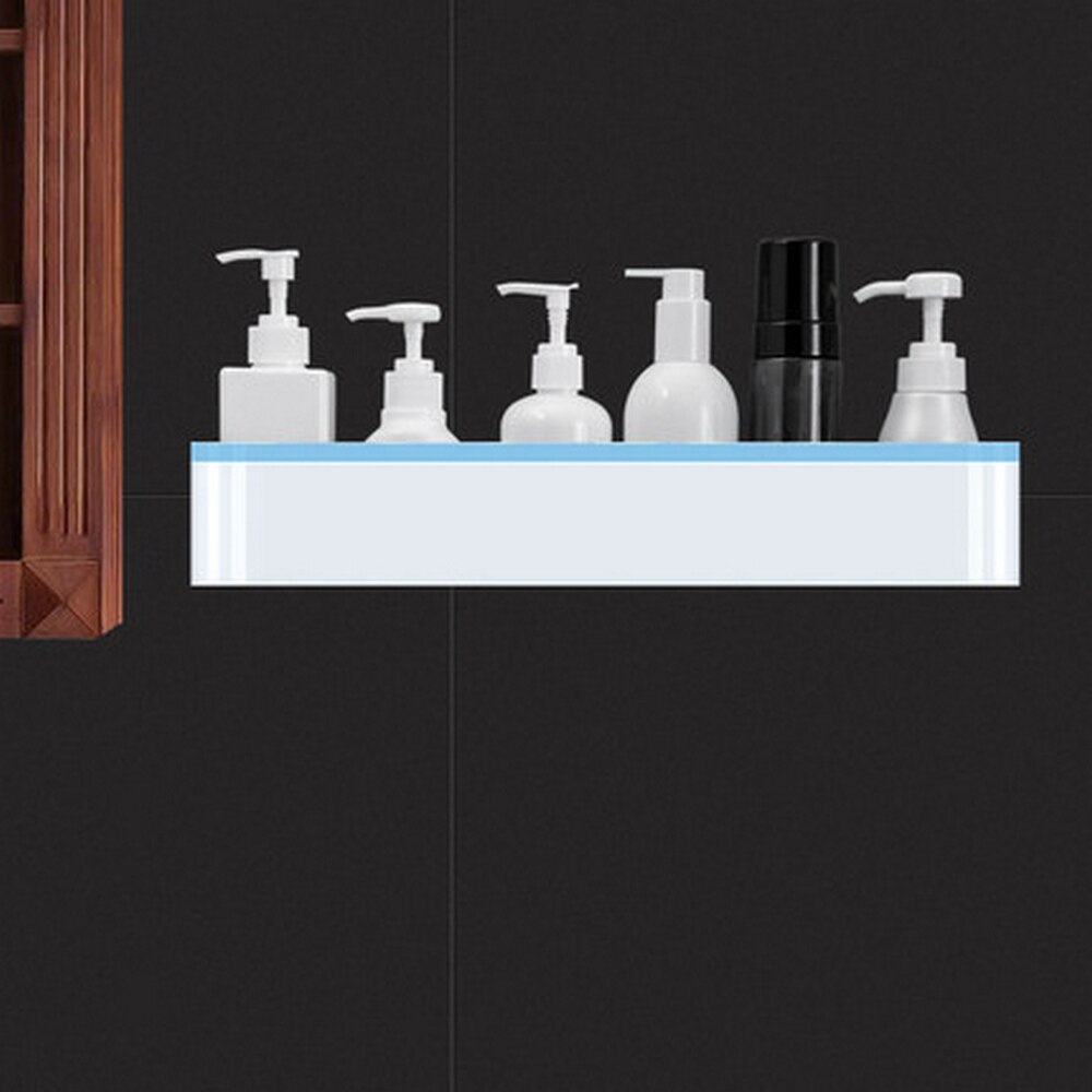 Bathroom Racks Toilet Washstand Towel Wall Storage Wall-mounted Perforated Free Hand-washing Storage Organizer Rack Accessories: blue Without bars