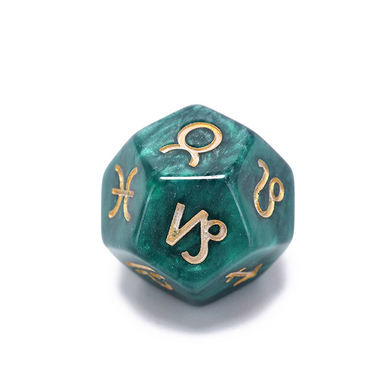 3Pcs 20 Mm Astrologische Dobbelstenen Set Multi-Facet Resin Dice Voor Constellation Games Entertainment