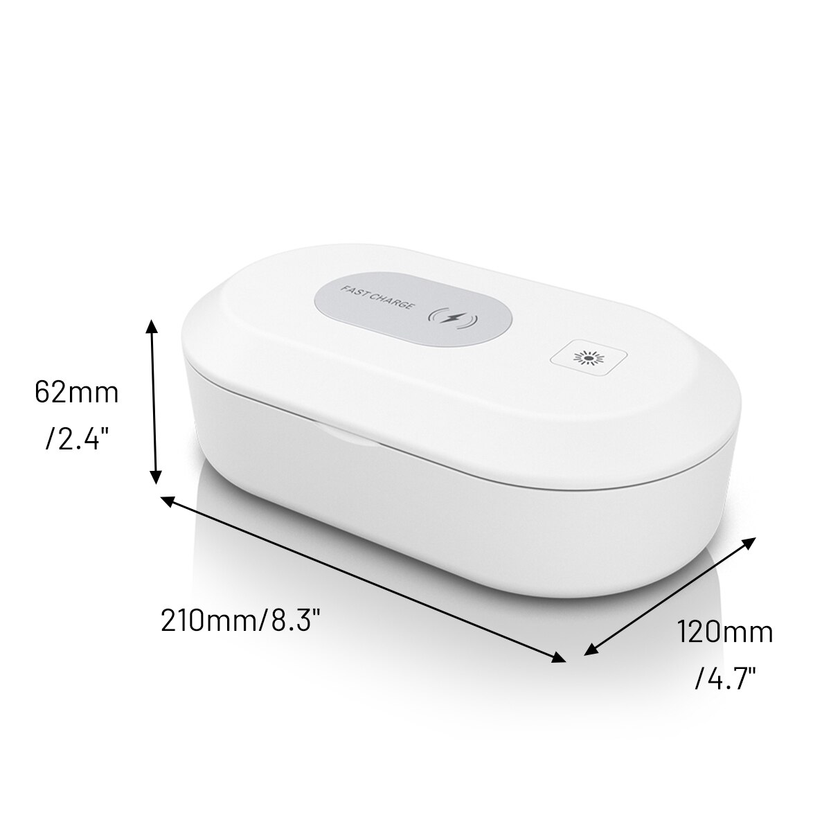 UV Sterilizer Box Phone Cleaner Sanitizer 15W Wireless Quick Charger Disinfection Box Ultraviolet Light Sterilizer Box Household