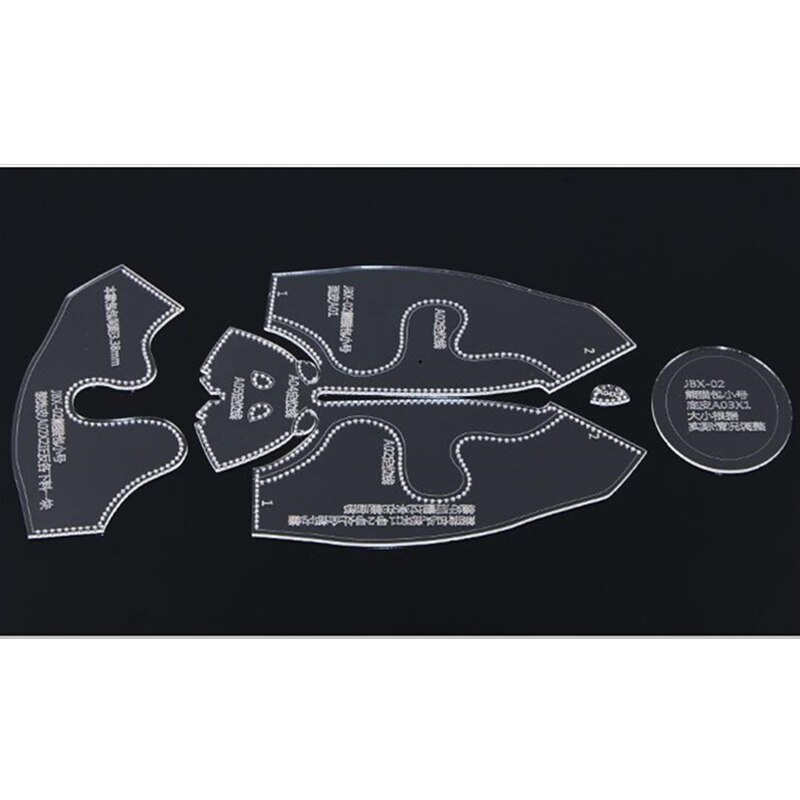 1Set Handmamde Panda shape ladies messenger purseTemplate Clear Acrylic Leather Pattern DIY Hobby Leathercraft Sewing pattern