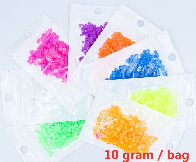 Mezcla luminosa fluorescente SS6-SS20, diamantes de imitación de neón sin fijación por calor, decoraciones eléctricas noctilucentes para decoración de uñas