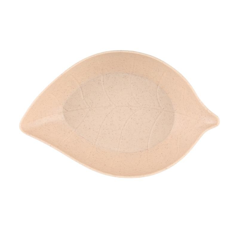 Bols d'assaisonnement à paille de blé | Multifonctionnels bols d'assaisonnement à diverses formes, vinaigre assaisonnement assiette à sel solide, outils de cuisine: Leaves - Beige