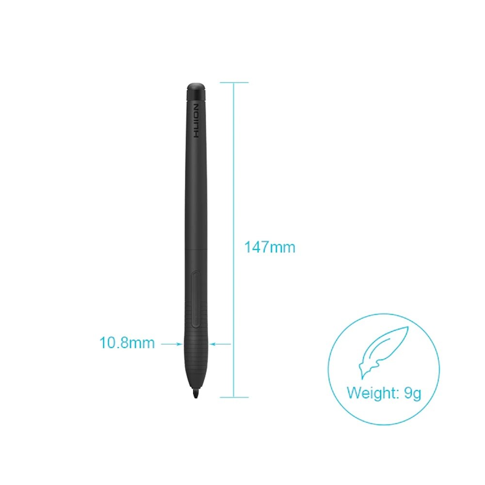 Huion PW201 Digital Pen With 4096 levels Battery-free Digital Pen with 2 Programmable Buttons for Huion H430P Graphic Tablet