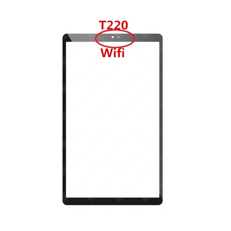 til samsung galakse fanen  a7 lite  t220 wifi  t225 lte sm -t220 sm-t225 frontpanel lcd vise ut glass reparasjonsdeler