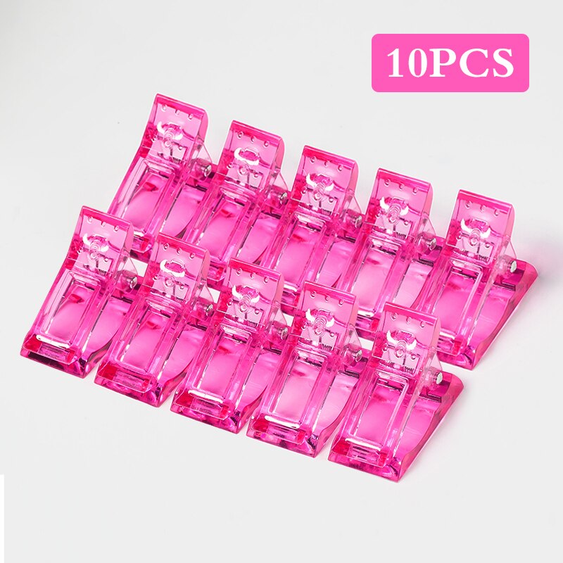 5 Pcs Acrylic Nail Clip Fingernail Extension UV Clamps Manicure Art Builder Tools set Quick Building Nail Tips Clips: Q42555