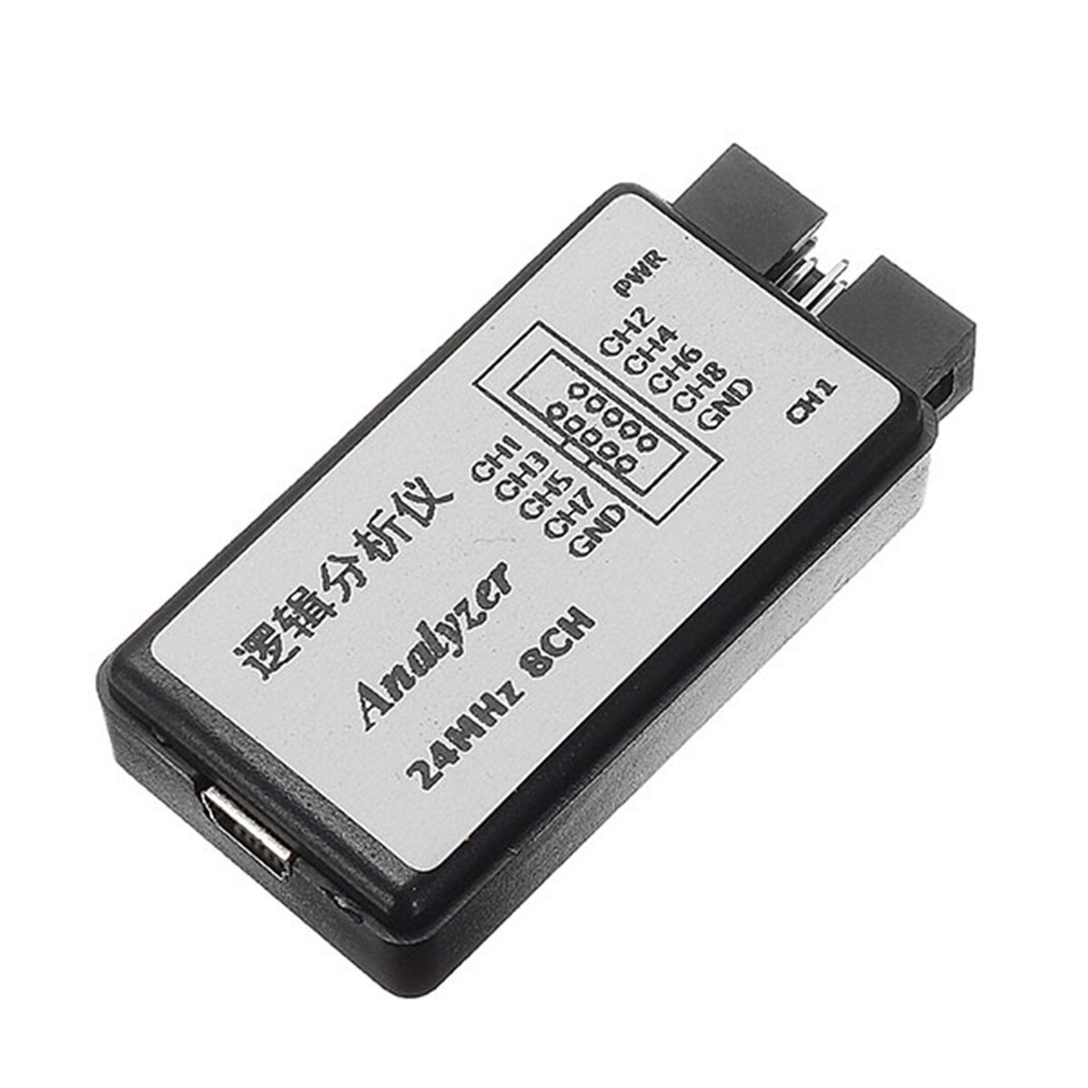 USB Logic Analyzer 24 M 8CH Microcontroller ARM FPGA Debug Tool 24 MHz, 16 MHz, 12 MHz, 8 MHz, 4 MHz, 2 MHz