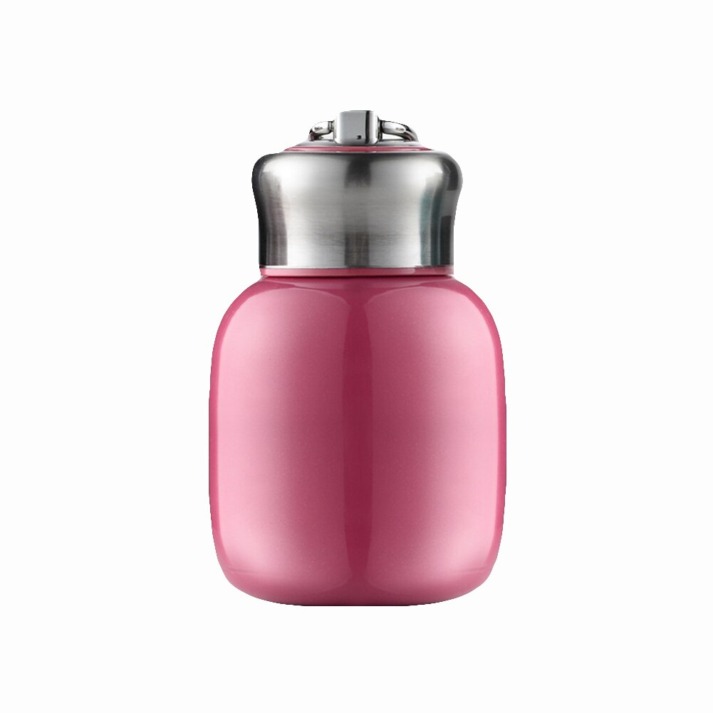 Récipient de bouteilles d'eau de tasse isolé par vide d'acier inoxydable d'enfants de 200ML: Rose Red