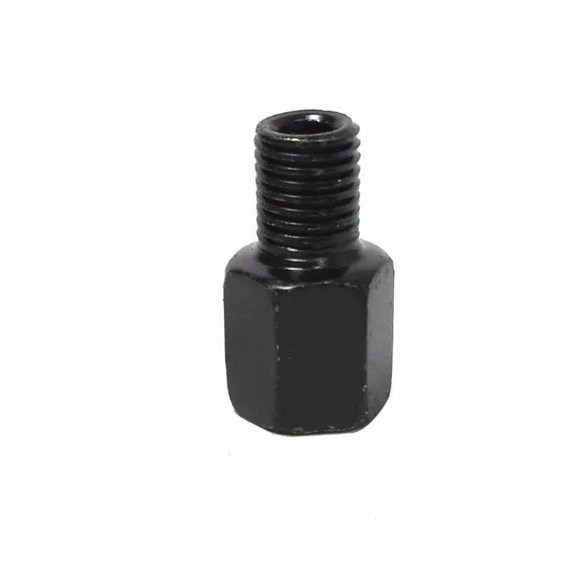 1 Paar schwarze Motorrad-Spiegeladapter M10 10 mm M8 8 mm Rückspiegel Umwandlungsschraube Ich bin Uhrzeigersinn Anti-Uhr Rechts-Verknüpfungen-Gewinde