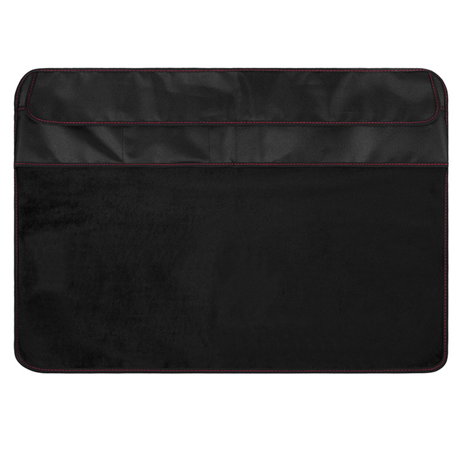 Vandtæt støvtæt coverbeskytter med lommer til 21 tommer apple imac lcd-skærm computerskærm sort polyester støvcover