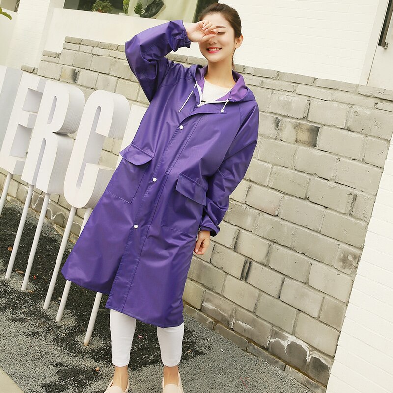 Men Thick Poncho Raincoat Jacket Windbreaker Long Waterproof Plastic Raincoat Women Motorcycle Yagmurluk Erkek Rain Gear AD50RC