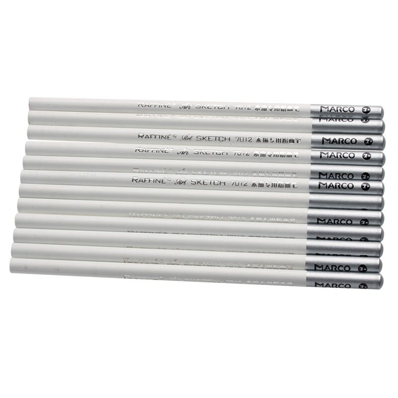12 stk hvid kunst tegning giftfri base pastel blyanter sat til kunstner skitse