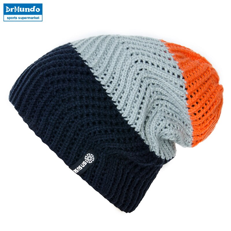 hommes femmes Ski hiver tricot patinage crâne casquette Ski chapeau bonnets col roulé casquette Snowboard
