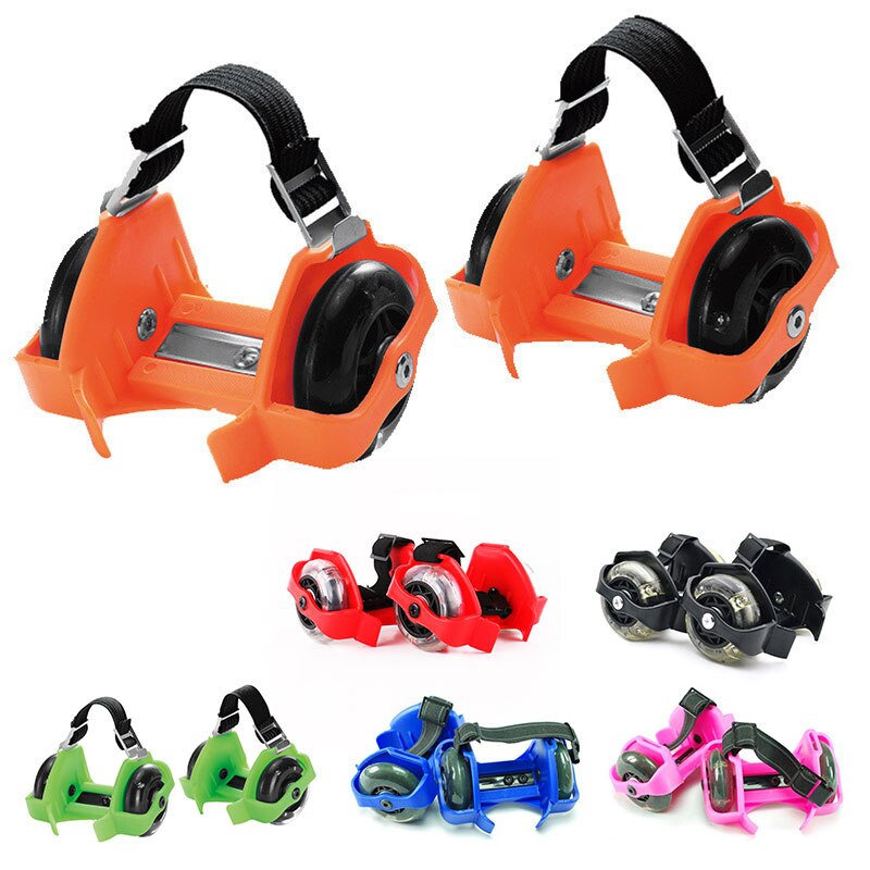 Colorful Flashing Roller Whirlwind Pulley Flash Wheels Heel Roller Adjustable Simply Roller Skating Shoes For Kids