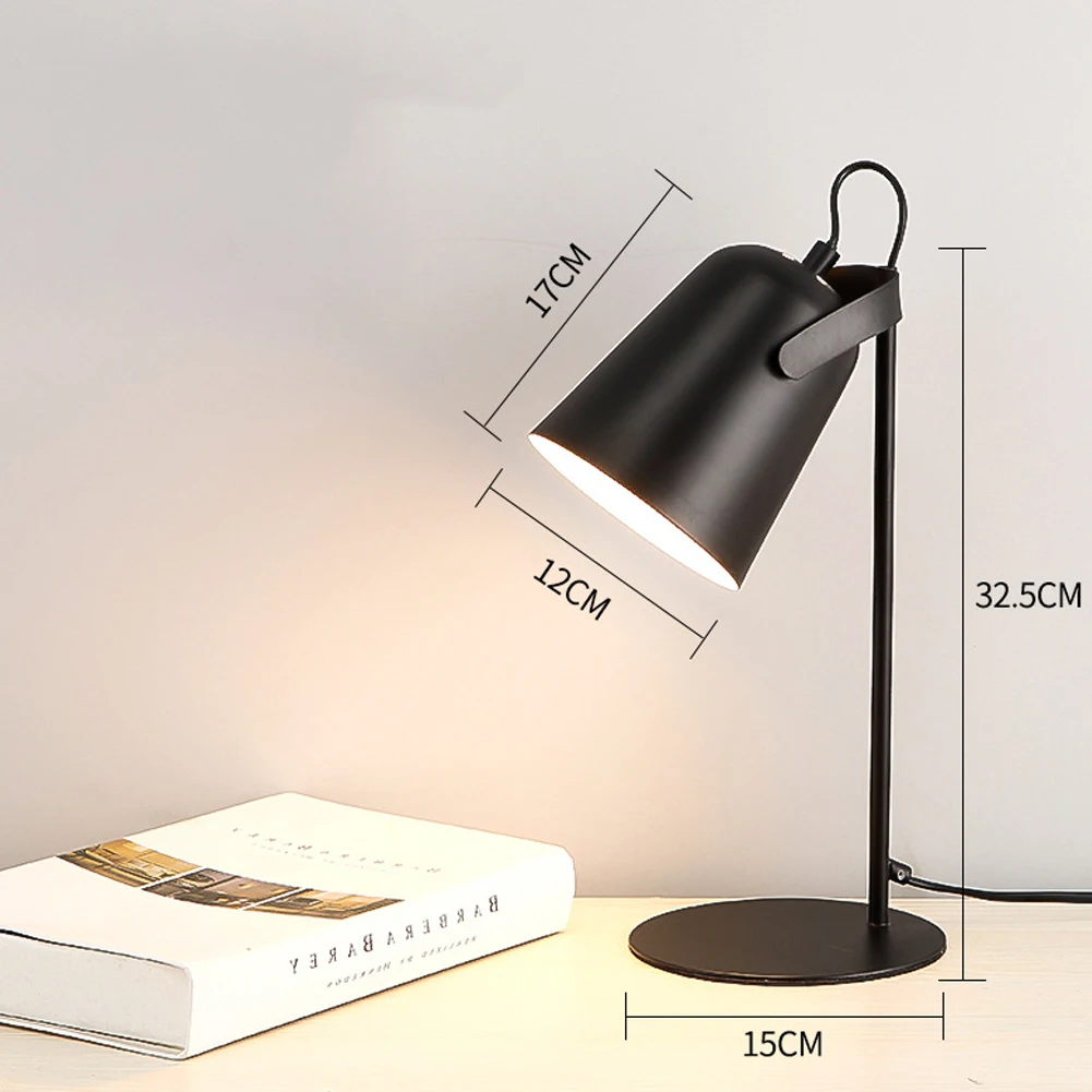LED Schreibtischlampe Metall nordisch Tischlampe Augenschutz Lesebuch Licht zum Lesen Büro: verrotten / 6-10W / Schwarz
