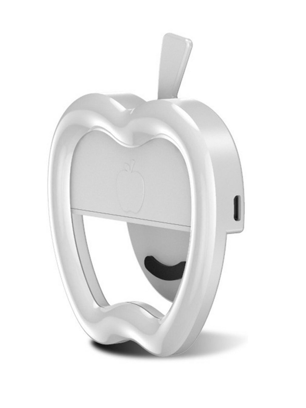 Luz de relleno de teléfono móvil en forma de manzana, para teléfono móvil externo, Flash de selfi de belleza, redonda, luz duradera de relleno en vivo: Default Title