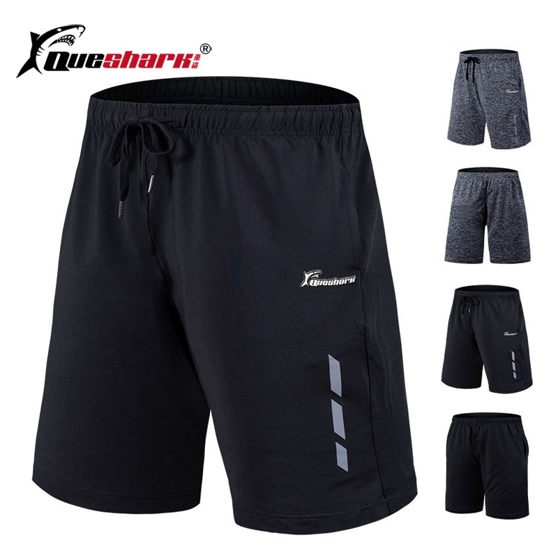 QUESHARK Riflettente Uomini di Calcio Basket Pantaloni di Scarsità Pantaloni di Fitness Estate Quick Dry Walking Runnning Formazione shorts