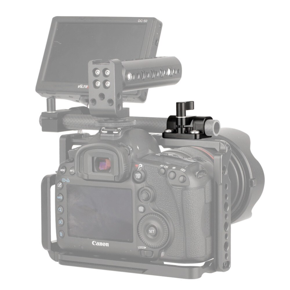 NICEYRIG 15mm Stange Klemme 1/4 Schraube DSLR Kamera Anlage Stange Klemme 1/4 &quot;Schulter Anlage 1/4 Schraube Klemme DSLR Kamera Anlage Railblock