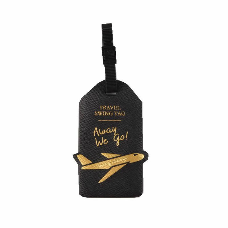 Travel Accessories Aircraft PU Leather Luggage Tag Women Men Portable Label Suitcase ID Address Holder Baggage Boarding