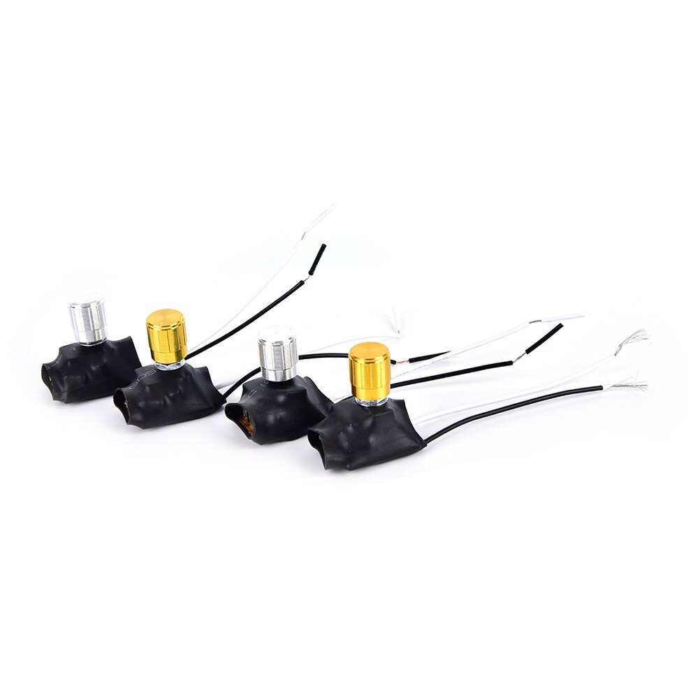 2 vías 220V 1A/3A dorado/plateado lámpara de mesa rango completo regulador interruptor giratorio de